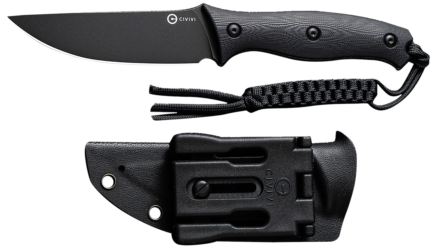 Civivi Knives C23041-1 Stormridge 3.92" Fixed Straight Back Plain Black Stonewashed Nitro-V Steel Blade, Black Textured G10 Handle 3 Civivi Knives C23041-1 Stormridge 3.92" Fixed Straight Back Plain Black Stonewashed Nitro-V Steel Blade, Black Textured G10 Handle