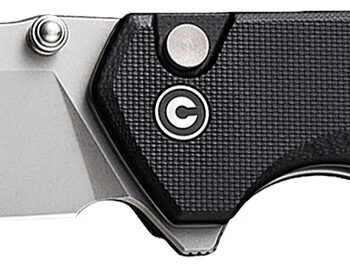 Civivi Knives C19059C-1 Brazen  3.46" Folding Tanto Plain Stonewashed D2 Steel Bladen Black Textured G10 Handle