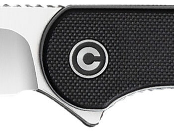 Civivi Knives C907A Elementum  2.96" Folding Plain Satin D2 Steel Blade, 4.03" Black Textured G10 Handle