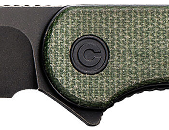 Civivi Knives C907T-E Elementum  2.96" Folding Tanto Plain Black Stonewashed D2 Steel Blade, 4.03" Green Textured Micarta Handle