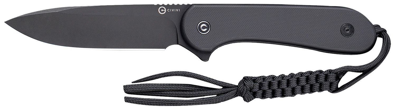 Civivi Knives C2105A Elementum 3.98" Fixed Plain Black Stonewashed D2 Steel Blade, 4.50" Black G10 Handle 3 Civivi Knives C2105A Elementum 3.98" Fixed Plain Black Stonewashed D2 Steel Blade, 4.50" Black G10 Handle
