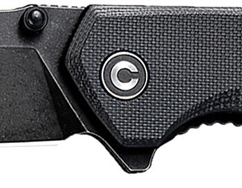Civivi Knives C2023C Brazen  3.46" Folding Tanto Black Stonewashed D2 Steel Blade, Black Textured G10 Handle