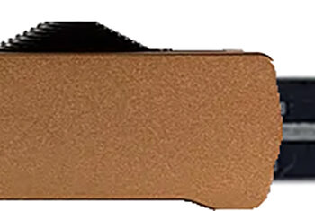 Templar Knife MAAB121 Premium LW  Slim 3.25" OTF Dagger Plain Black Oxide Stonewashed Powder Coated D2 Steel Blade, 5" Bronze Anodized Aged Aluminum Handle