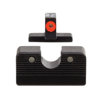 Trijicon 601000 HD XR Night Sight Set Green Tritium/Orange Outline Front, Green Tritium Rear, Black Frame, Fits FN 509
