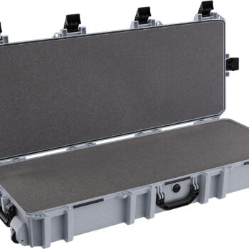 Pelican VCV7300000GRY Vault Double Rifle Case 44" Gray Polyethylene Foam Weather Resistant