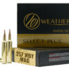 Weatherby M25792HCB Select Plus 257WthbyMag 92gr Hammer Custom 20 Per Box/10 Case 2 181698