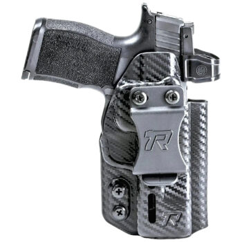 Rounded Gear RGDRUIDGLK4348CFAMBI Druid  IWB/OWB Black Carbon Fiber Kydex Fits Glock 43/48 Ambidextrous