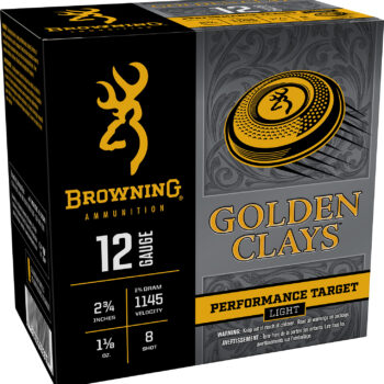 Browning Ammo BGC128 Golden Clays  12Gauge 2.75" 1 1/8oz 8Shot 25 Per Box/10 Case