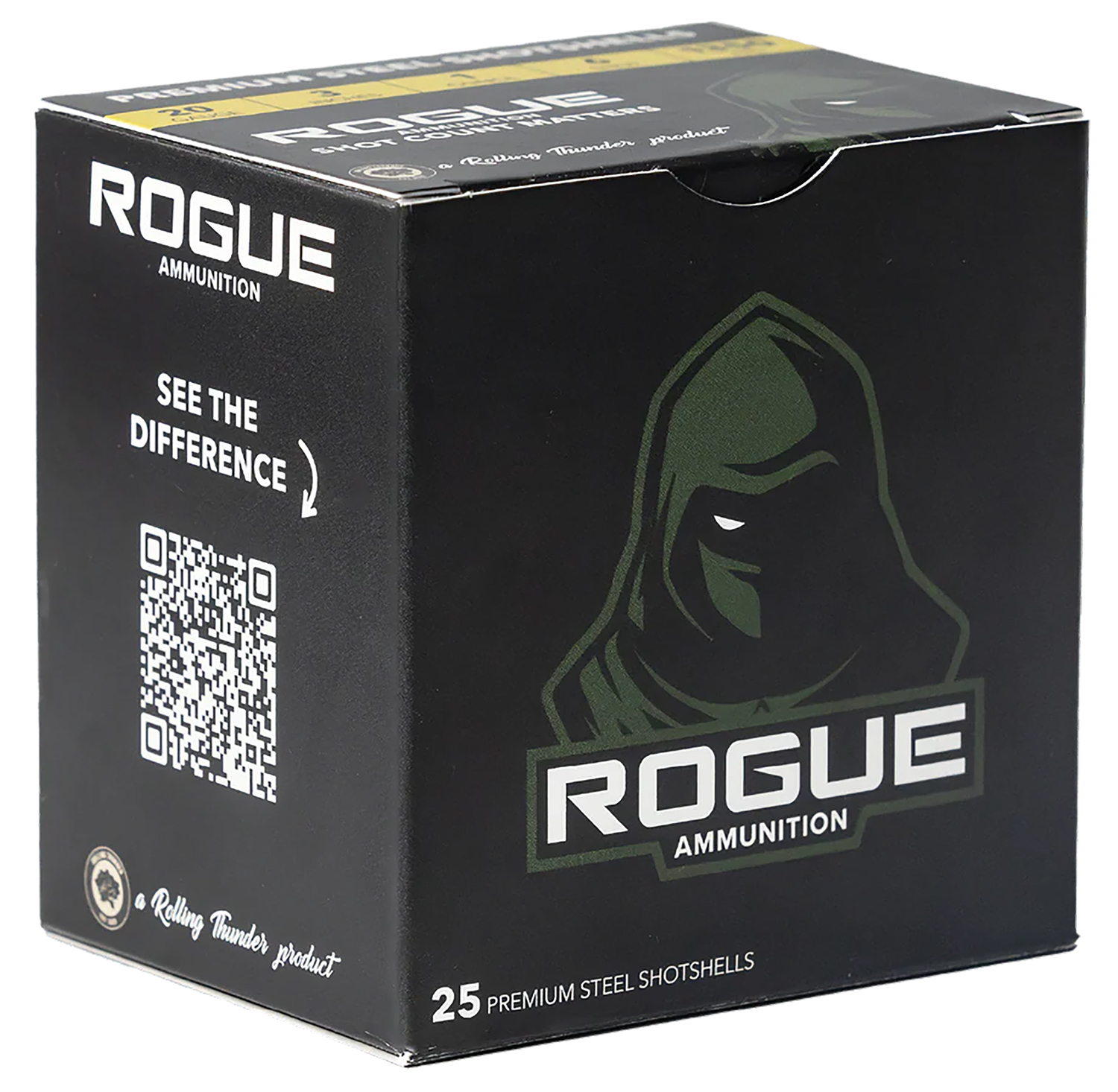 Rogue Ammunition RA-20-1-6S 20Gauge 3" 1oz 6Shot 25 Per Box/10 Case 3 Rogue Ammunition RA-20-1-6S 20Gauge 3" 1oz 6Shot 25 Per Box/10 Case