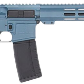 Great Lakes Firearms GL15223BLU AR-15  223 Wylde 30+1 16" Black Nitride Threaded Barrel, Blue Titanium Cerakote Aluminum Receiver w/Picatinny Rail, M-LOK Handguard, Black Polymer Stock, Mil-Spec Grip