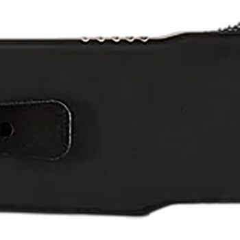 Templar Knife XMCABK121 Excalibur Money Clip 1.90" OTF Dagger Plain Black Oxide Stonewashed Powder Coated D2 Steel Blade, 3.38" Black Anodized Aluminum Handle