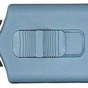 Templar Knife SMCAGB121 Sentinel Money Clip 1.88" OTF Dagger Plain Black Oxide Stonewashed Powder Coated D2 Steel Blade, 3.41" Blue Anodized Aluminum Handle