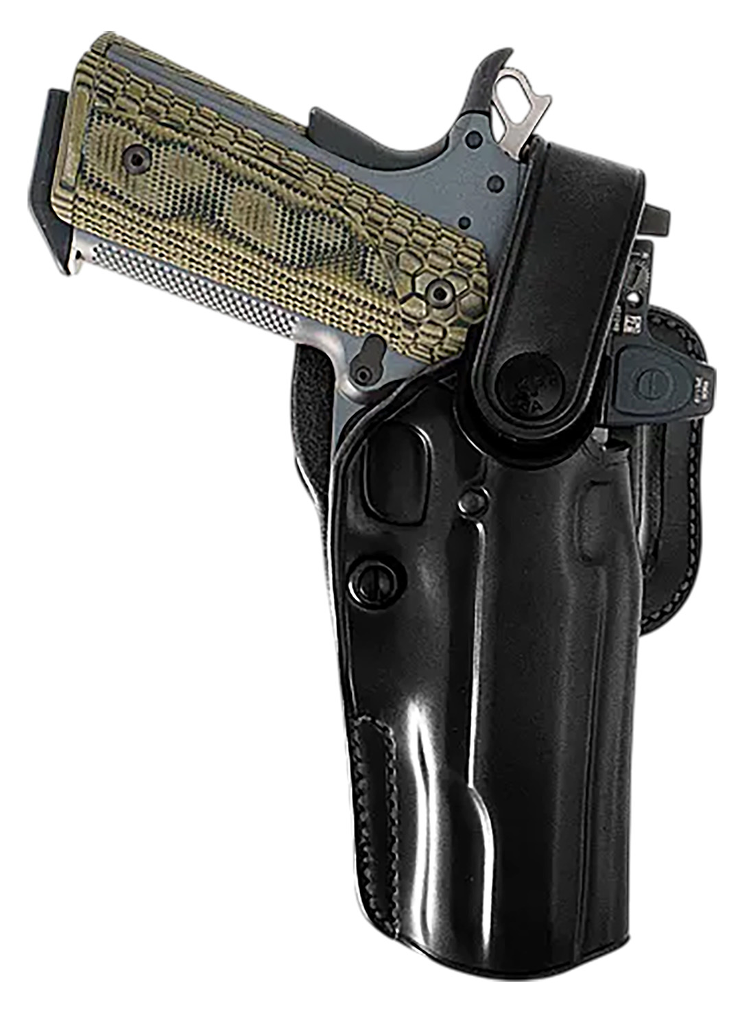 Galco APO226RB APO Strongside/Crossdraw OWB Black Steerhide Fits Glock 19 Gen 1-5 Belt Holster Mount Right Hand 3 Galco APO226RB APO Strongside/Crossdraw OWB Black Steerhide Fits Glock 19 Gen 1-5 Belt Holster Mount Right Hand