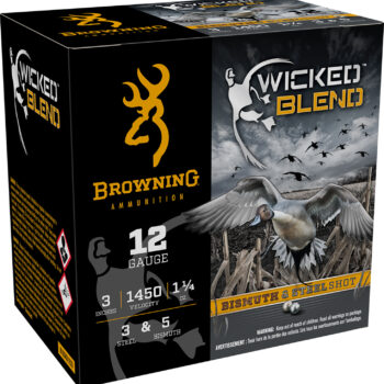 Browning Ammo B193431233 Wicked Blend  12Gauge 3" 1 1/4oz 3/5BI Shot 25 Per Box/10 Case