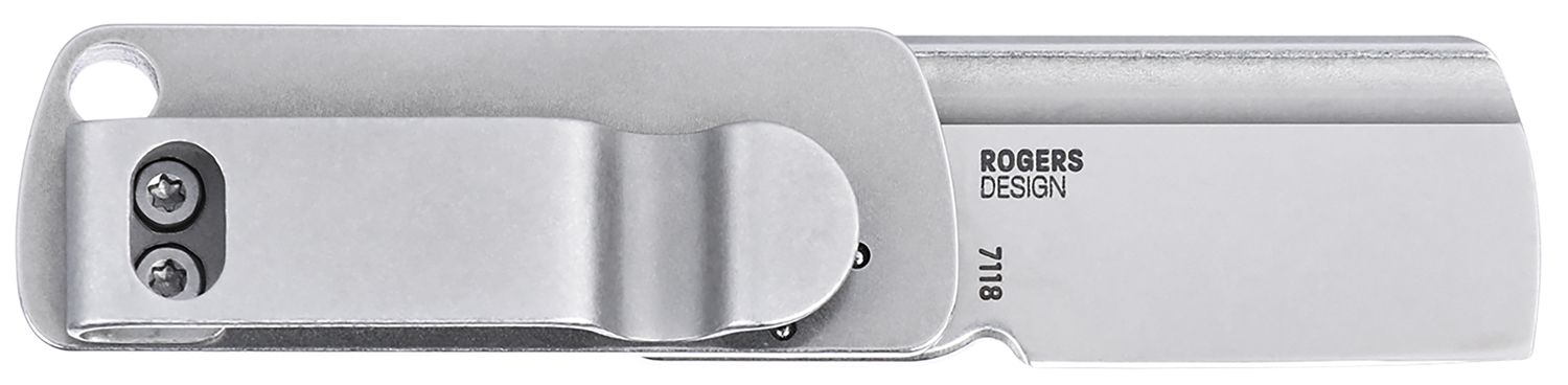 CRKT 7118 Box Key EDC 1.24" Folding Plain Stonewashed 12C27 Sandvik SS Blade, Stainless Steel Handle 3 CRKT 7118 Box Key EDC 1.24" Folding Plain Stonewashed 12C27 Sandvik SS Blade, Stainless Steel Handle