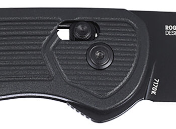 CRKT 7170K SERO  EDC 3.02" Folding Plain Black TiNi S35VN SS Blade, Black Textured GRN Handle