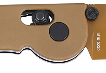 CRKT M1602XD M16 Tactical 3.11" Folding Tanto Plain Desert Tan D2 Steel Blade, Desert Tan Grivory Handle