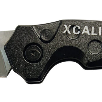 Xcaliber Knife Company  Switch Blade  2.41" Folding Drop Point Plain Stainless D2 Steel Blade. 4.15" Aluminum Handle