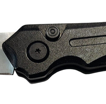 Xcaliber Knife Company  Switch Blade  3.50" Folding Tanto Plain Stainless D2 Steel Blade, 4.75" Black Aluminum Handle