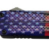 Xcaliber Knife Company Don't Tread on Me Small 2.75" OTF Drop Point Plain Black 440C SS Blade, 4.15" US Flag Aluminum Handle 2 187775