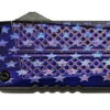 Xcaliber Knife Company Don't Tread on Me Medium 3.20" OTF Drop Point Plain Black 440C SS Blade, 4.80" US Flag Aluminum Handle 2 187776