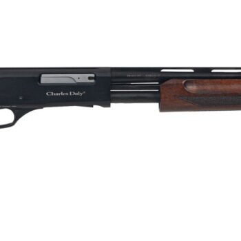 Charles Daly 930415 301 Field Compact 20 Gauge Pump 3" 4+1 22" Vent Rib Barrel, Black Anodized Grooved Receiver, Fixed Walnut Stock
