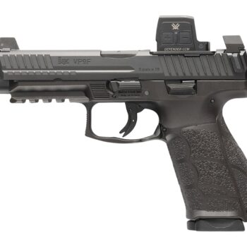 HK 81001351 VP9A1 F w/Optic 9mm Luger 15+1 4.53" Black Barrel & Steel Serrated w/Optic Slide, Black Polymer Frame w/Picatinny Rail, Textured Grip, Vortex CCW