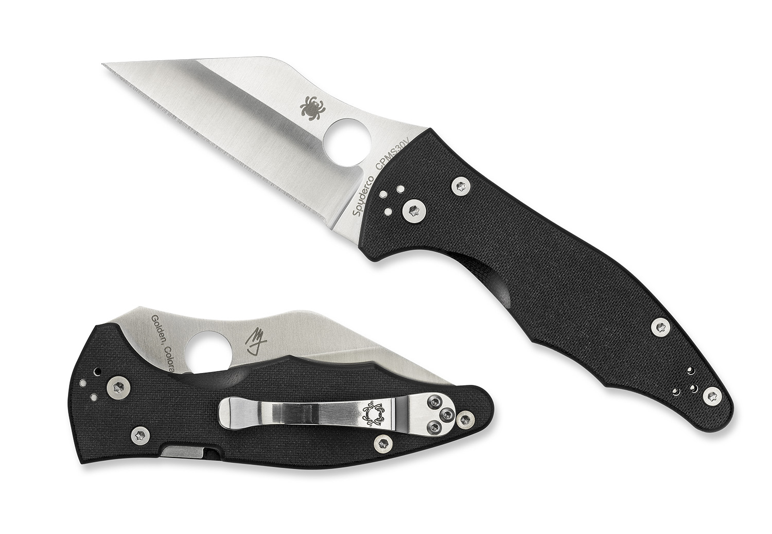 Spyderco C85GP2 Yojimbo 2 3.20" Folding Wharncliffe Plain Satin CPM S30V SS Blade/ Black Textured G10 Handle Includes Pocket Clip 3 Spyderco C85GP2 Yojimbo 2 3.20" Folding Wharncliffe Plain Satin CPM S30V SS Blade/ Black Textured G10 Handle Includes Pocket Clip