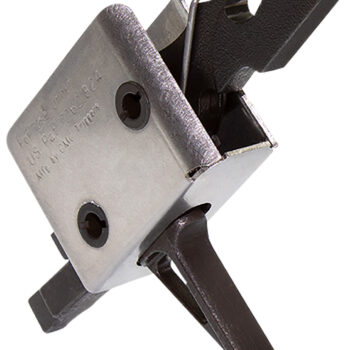 CMC Triggers 91507 Drop-In  Single-Stage Flat Trigger w/ 3.50 lbs Draw Weight & Black/Silver Finish