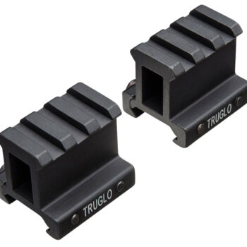 TruGlo TG8992B Picatinny Riser Mount  Matte Black Anodized
