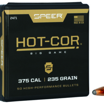 Speer 2471 Hot-Cor  375Cal 235gr Semi Spitzer Soft Point 50 Per Box/5 Case