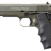 Chiappa Firearms 401121 1911-22 22 LR 10+1 5" OD Green Serrated Steel Slide & Beavertail Frame, Black Hogue Rubber w/Finger Grooves Grip 2 29859