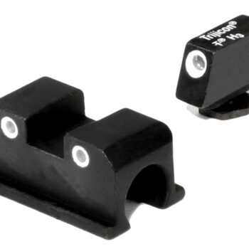 Trijicon 600505 Bright & Tough Night Sights  Green/Tritium White Outline Front Sight-Green/Tritium White Outline Rear Sight Walther Arms P99/PPQ/PPQ M2