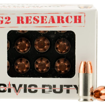 G2 Research G00621 Civic Duty  380ACP 64gr Copper Expansion Projectile 20 Per Box/25 Case