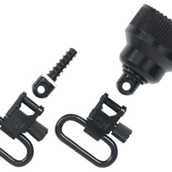 Uncle Mike's 18015 Mag Cap Swivel Set made of Steel with Blue Finish, 1" Loop Size & Quick Detach Style for  20 Gauge Remington 870 & 870 Youth Includes Two Super Swivels