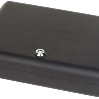 Bulldog BD1128 Pesonal Vault  Large Key Entry Black Steel Holds 1 Handgun 11" H x 8.50" W x 2.25" D