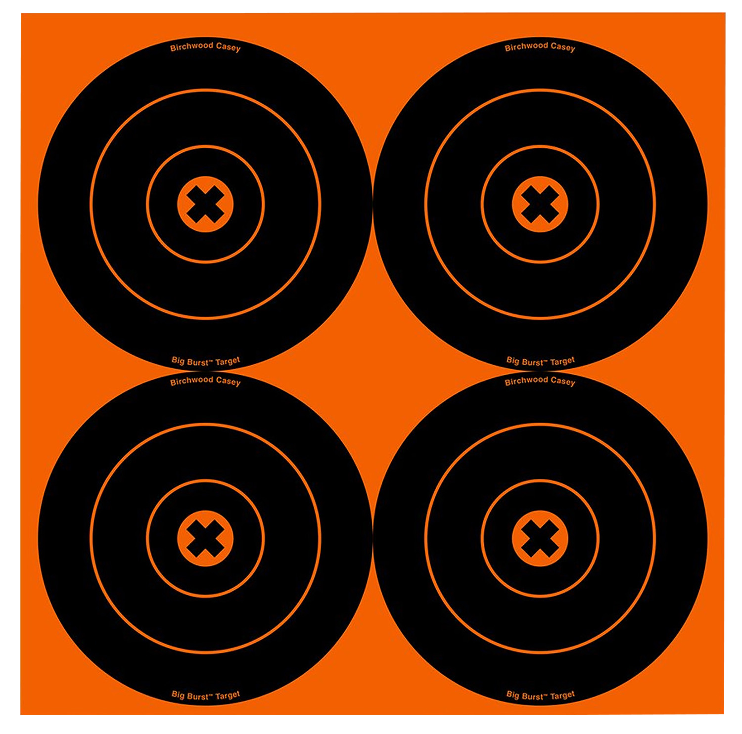 Birchwood Casey 36612 Big Burst Revealing Target Self-Adhesive Paper Black/Orange 6" Bullseye 12 Pack 3 Birchwood Casey 36612 Big Burst Revealing Target Self-Adhesive Paper Black/Orange 6" Bullseye 12 Pack