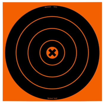 Birchwood Casey 36123 Big Burst Revealing Target Self-Adhesive Paper Black/Orange 12" Bullseye 3 Pack