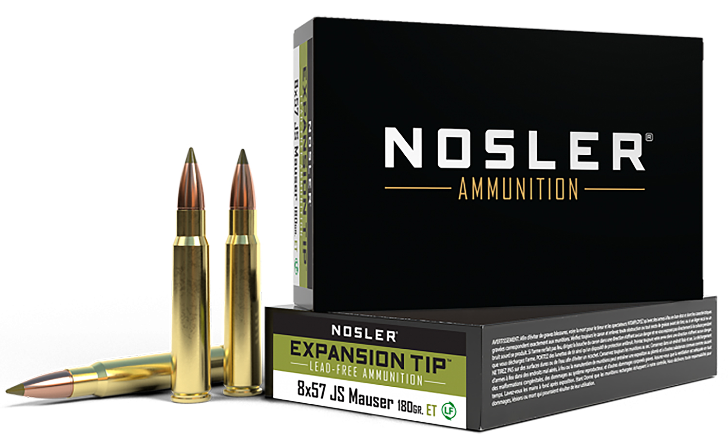 Nosler 40643 E-Tip 8mmMauser 180gr E Tip Lead Free 20 Per Box/10 Case 3 Nosler 40643 E-Tip 8mmMauser 180gr E Tip Lead Free 20 Per Box/10 Case