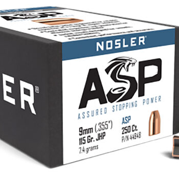 Nosler 44848 Assured Stopping Power  9mm 115gr Jacketed Hollow Point 250/Box