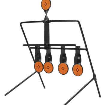 Caldwell 820585  Resetting Target Airgun AR500 Steel Black/Orange Impact Enhancement Motion 1.50"