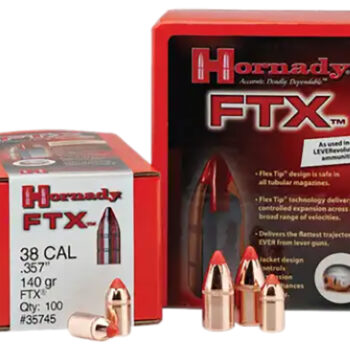 Hornady 44105 FTX  44 Cal .430 225 gr Flex Tip eXpanding 100 Per Box/ 15 Case