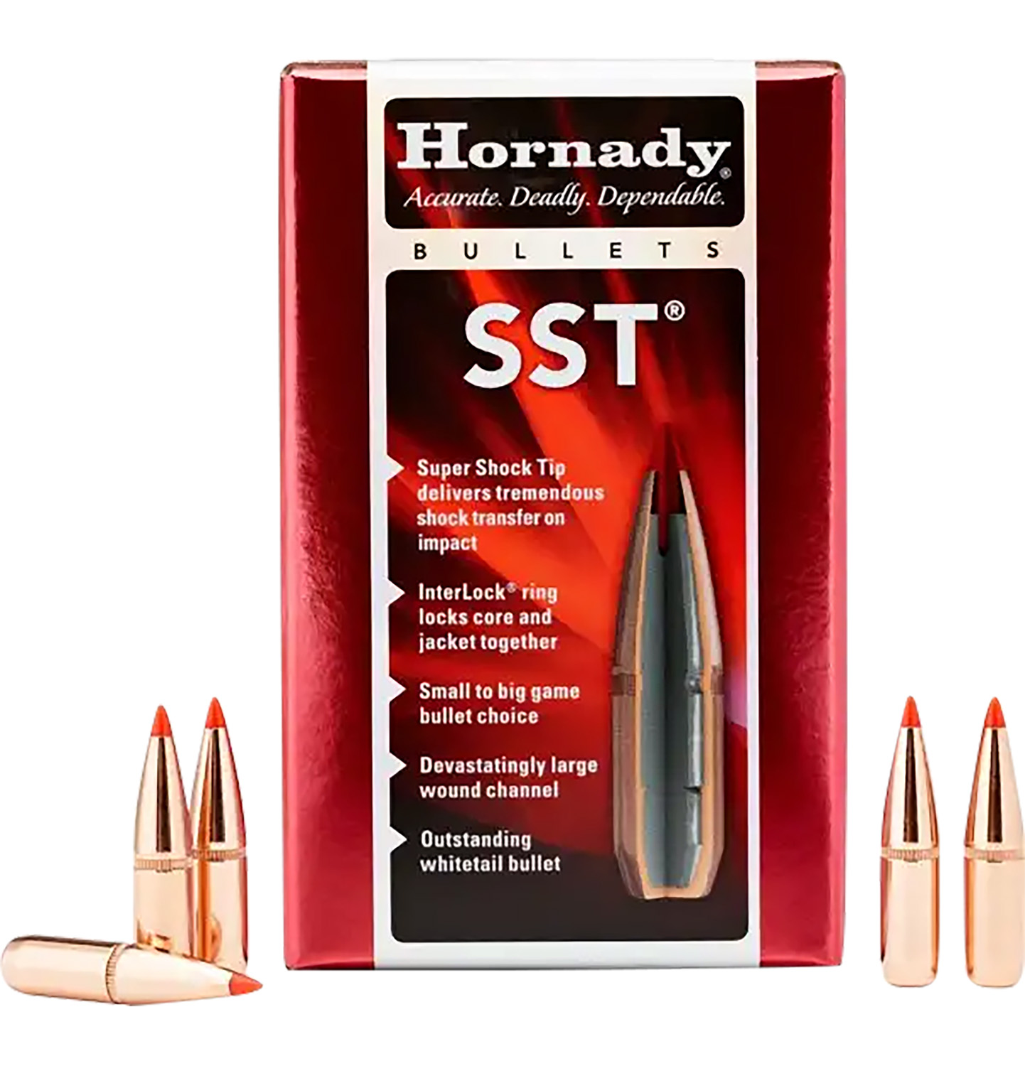 Hornady 30302 SST 30 Cal .308 150 gr Super Shock Tip 100 Per Box/ 15 Case 3 Hornady 30302 SST 30 Cal .308 150 gr Super Shock Tip 100 Per Box/ 15 Case