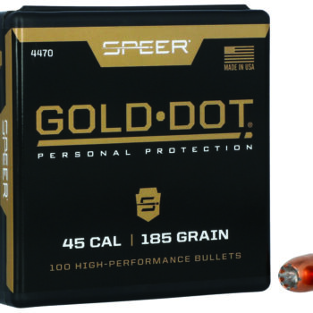 Speer 4470 Gold Dot Personal Protection 45Cal 185gr Hollow Point 100 Per Box/5 Case