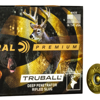 Federal PB127DPRS Premium Vital-Shok TruBall Deep Penetrator 12Gauge 2.75" 1oz RifledSlug Shot 5 Per Box/50 Case