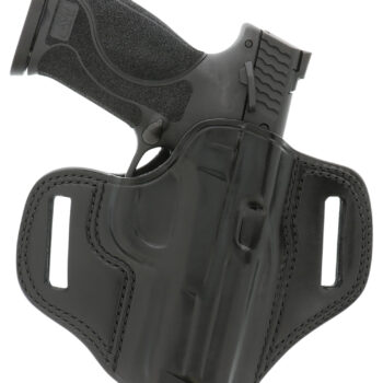 Galco CM226B Combat Master  OWB Black Leather Belt Slide Compatible w/Glock 19/32/36/45/Glock 19X Gen2-5/CZ-P10C Belt 1.75" Wide Right Hand