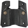 Pachmayr 02545 Signature Grip Wraparound Checkered Black Rubber for Colt Officer 1 73017 1
