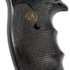 Pachmayr 03175 Gripper Grip Checkered Black Rubber with Finger Grooves for Ruger Security-Six 2 73275