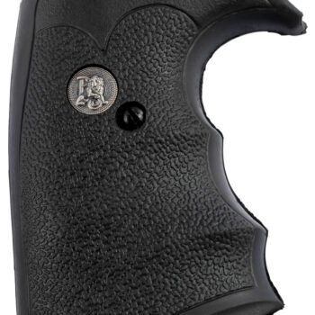 Pachmayr 05134 Decelerator Grip Checkered Black Rubber with Finger Grooves for Ruger Super Blackhawk