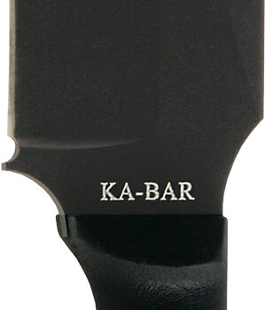 Ka-Bar 1278 Warthog Heavy Duty 6.75" Fixed Clip Point Plain Black SK-5 High Carbon Blade TPR Black Handle